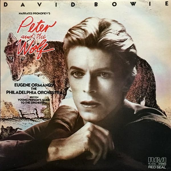 David Bowie Narrates Prokofiev’s Peter and the Wolf by David Bowie, album cover
