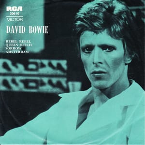 Rebel Rebel / Queen Bitch / Sorrow / Amsterdam by David Bowie, album cover
