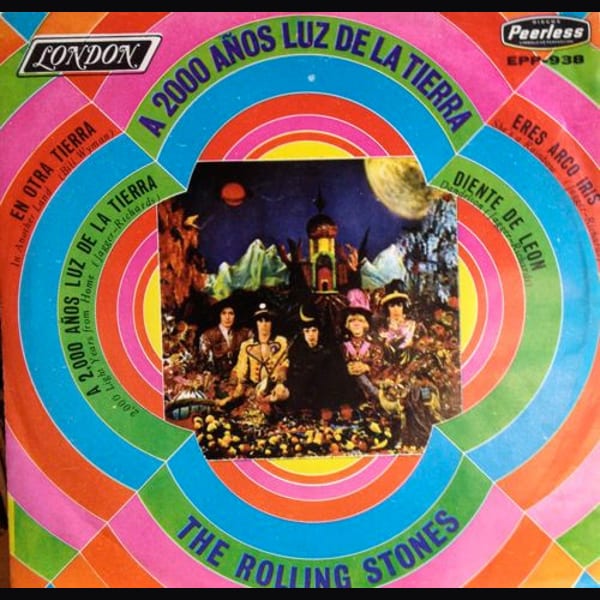 A 2000 años luz de la tierra by The Rolling Stones, album cover