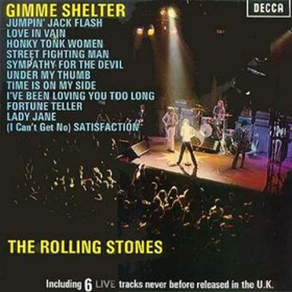 Gimme Shelter by The Rolling Stones, album cover