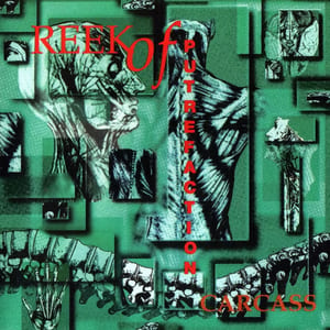 Reek of Putrefaction by Carcass, album cover