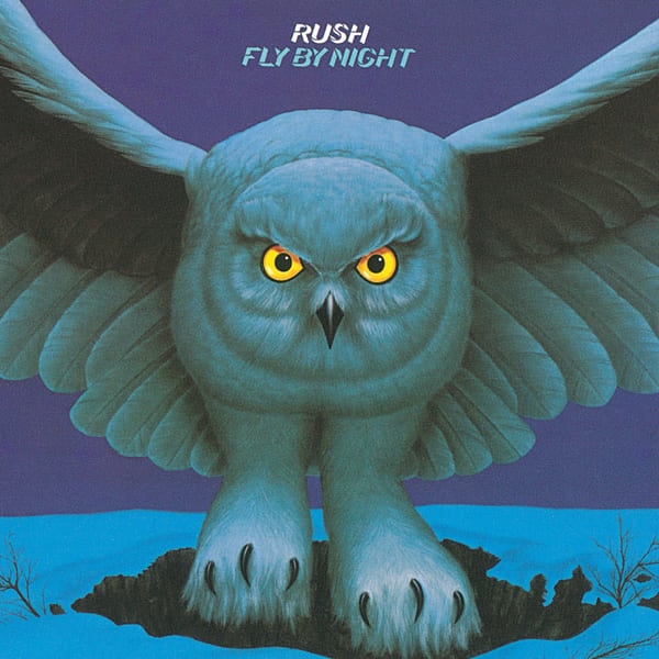 Fly by Night by Rush, album cover