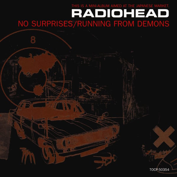 No Surprises / Running From Demons by Radiohead, album cover
