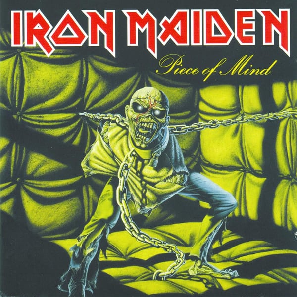 Piece of Mind by Iron Maiden, album cover