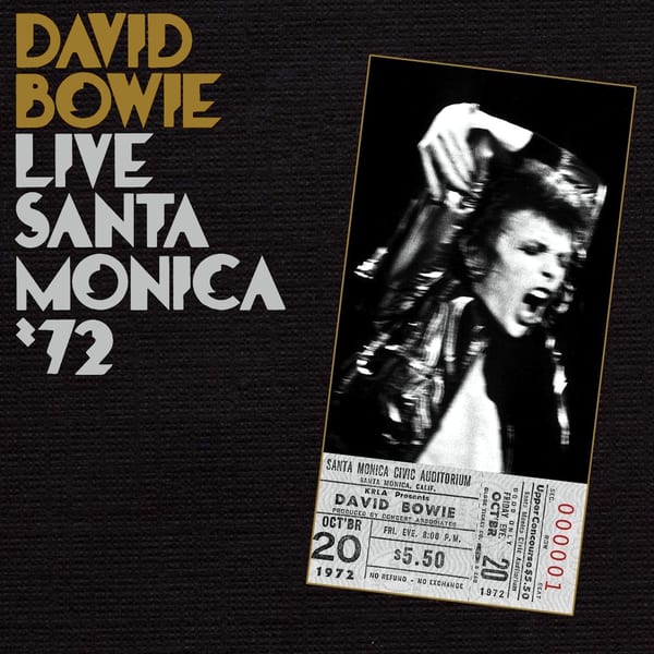 Live Santa Monica ’72 by David Bowie, album cover