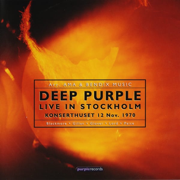 Live in Stockholm by Deep Purple, album cover