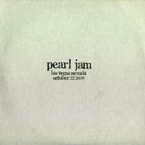 2000-10-22: Las Vegas, NV, USA (#62) by Pearl Jam, album cover