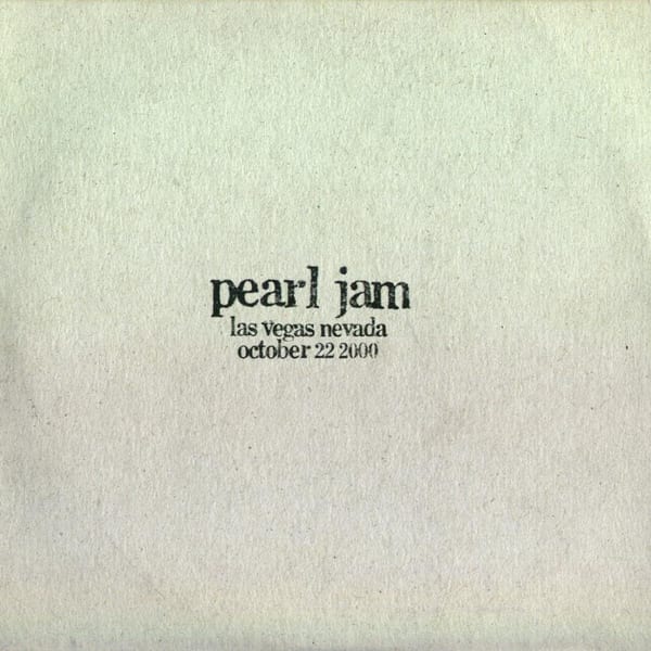 2000-10-22: Las Vegas, NV, USA (#62) by Pearl Jam, album cover