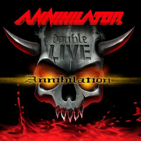 Double Live Annihilation by Annihilator, album cover