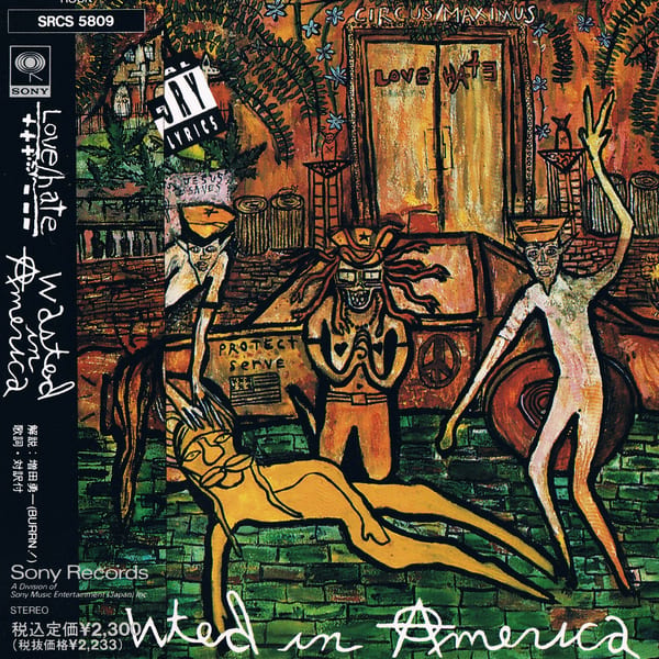 Wasted in America by Love/Hate, album cover