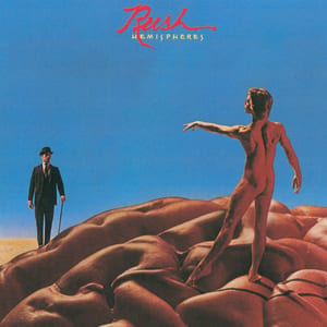 Hemispheres by Rush, album cover
