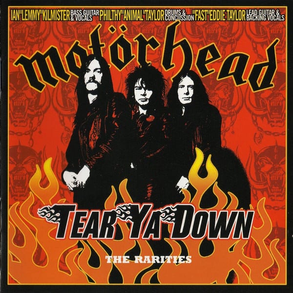 Tear Ya Down: The Rarities by Motörhead, album cover