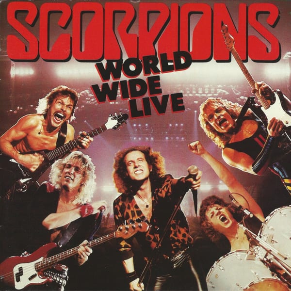 World Wide Live by Scorpions, album cover