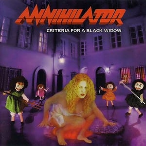 Criteria for a Black Widow by Annihilator, album cover