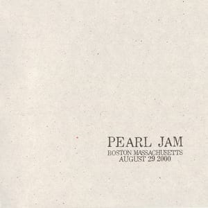 2000-08-29: Boston, MA, USA (#43) by Pearl Jam, album cover