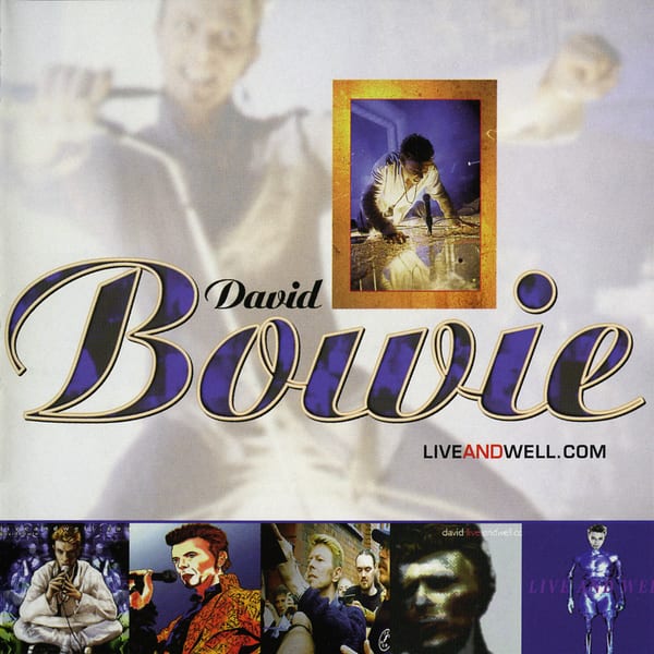 Liveandwell.com by David Bowie, album cover