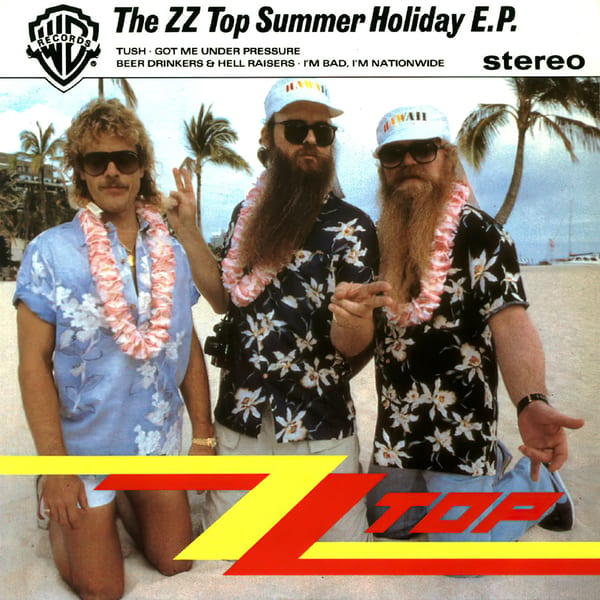 The ZZ Top Summer Holiday E.P. by ZZ Top, album cover