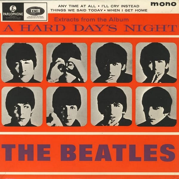 Extracts From the Album ‘A Hard Day’s Night’ by The Beatles, album cover