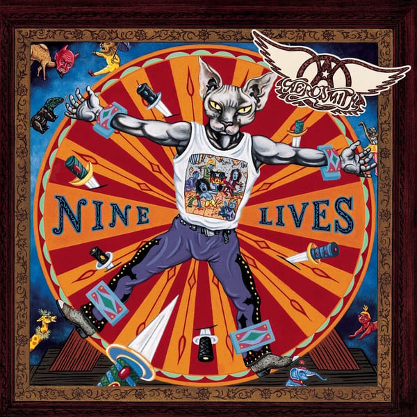 Nine Lives by Aerosmith, album cover