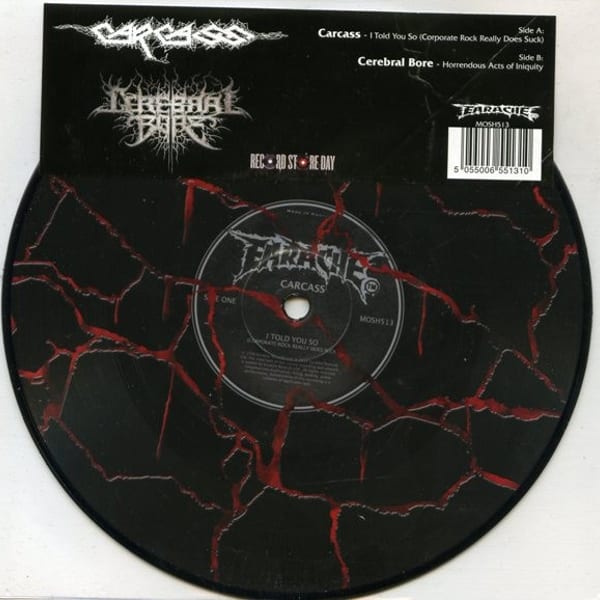 Carcass / Cerebral Bore by Carcass, album cover