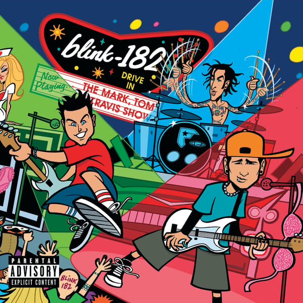 The Mark, Tom, and Travis Show (The Enema Strikes Back!) by blink‐182, album cover