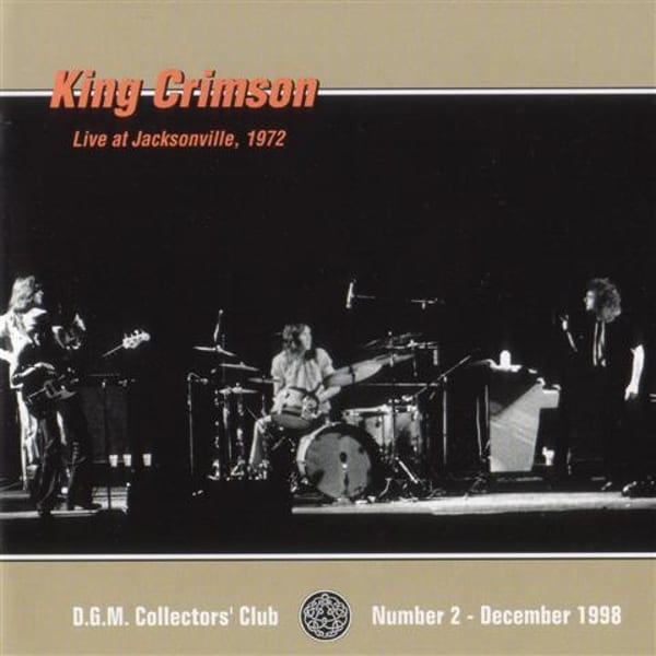 Live at Jacksonville 1972 by King Crimson, album cover