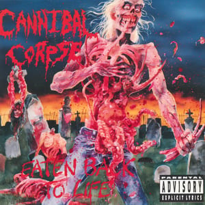 Eaten Back to Life by Cannibal Corpse, album cover