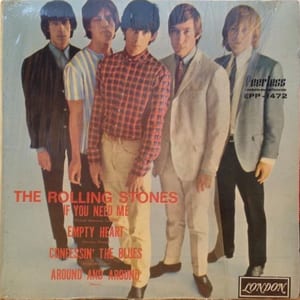 If You Need Me / Empty Heart / Confessin’ the Blues / Around and Around by The Rolling Stones, album cover