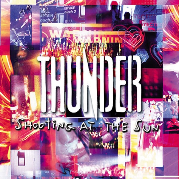 Shooting at the Sun by Thunder, album cover
