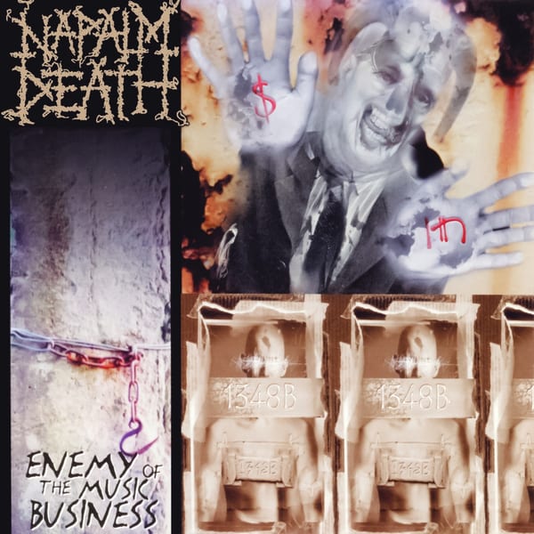 Enemy of the Music Business by Napalm Death, album cover