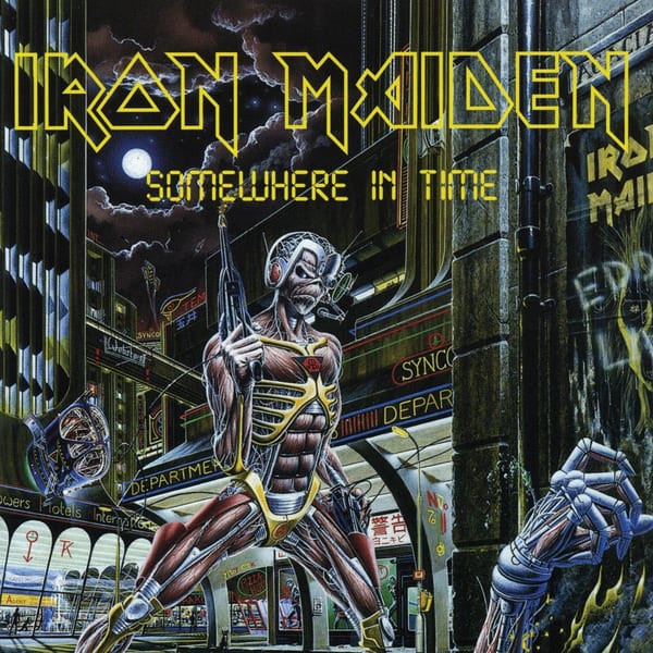Somewhere in Time by Iron Maiden, album cover