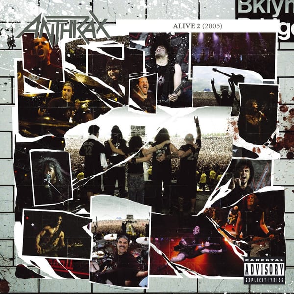 Alive 2 by Anthrax, album cover