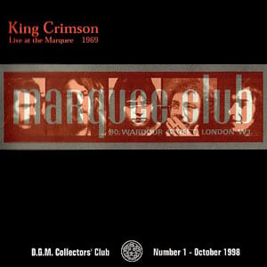 Live at the Marquee 1969 by King Crimson, album cover