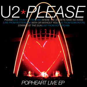 Please: PopHeart Live EP by U2, album cover