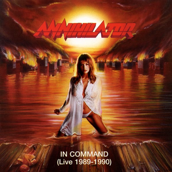 In Command: Live 1989–1990 by Annihilator, album cover