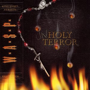 Unholy Terror by W.A.S.P., album cover