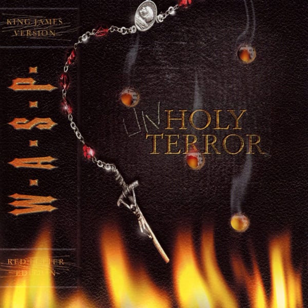 Unholy Terror by W.A.S.P., album cover