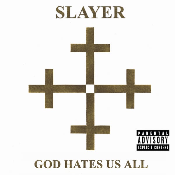 God Hates Us All by Slayer, album cover