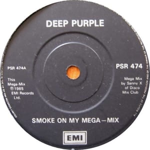 Smoke on My Mega‐Mix by Deep Purple, album cover