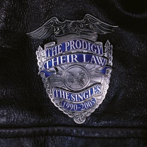 Their Law: The Singles 1990–2005 by The Prodigy, album cover