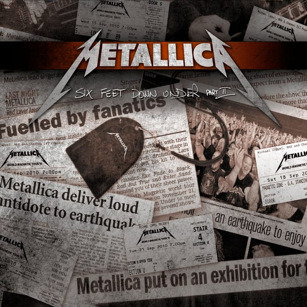 Six Feet Down Under, Part II by Metallica, album cover