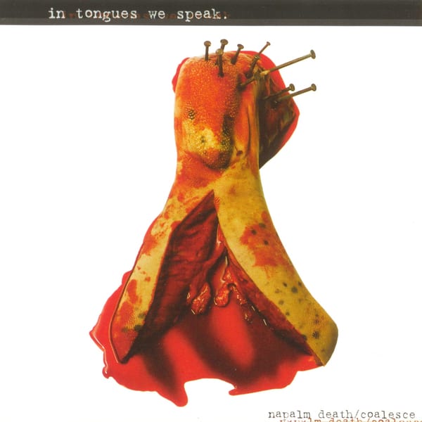 In Tongues We Speak by Napalm Death, album cover