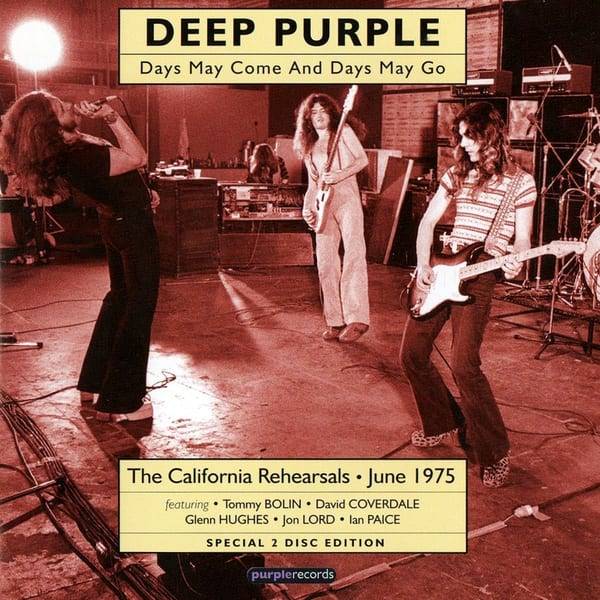 Days May Come and Days May Go: The California Rehearsals, June 1975 by Deep Purple, album cover