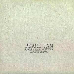 2000-08-25: Jones Beach, NY, USA (#41) by Pearl Jam, album cover