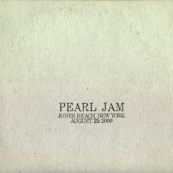 2000-08-25: Jones Beach, NY, USA (#41) by Pearl Jam, album cover