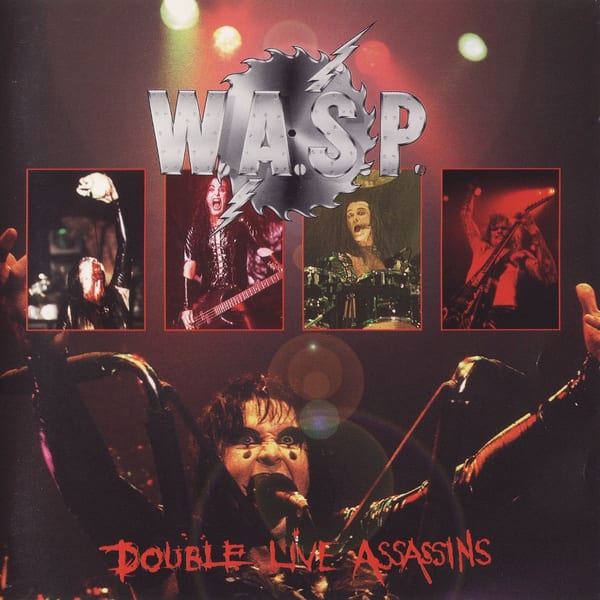 Double Live Assassins by W.A.S.P., album cover