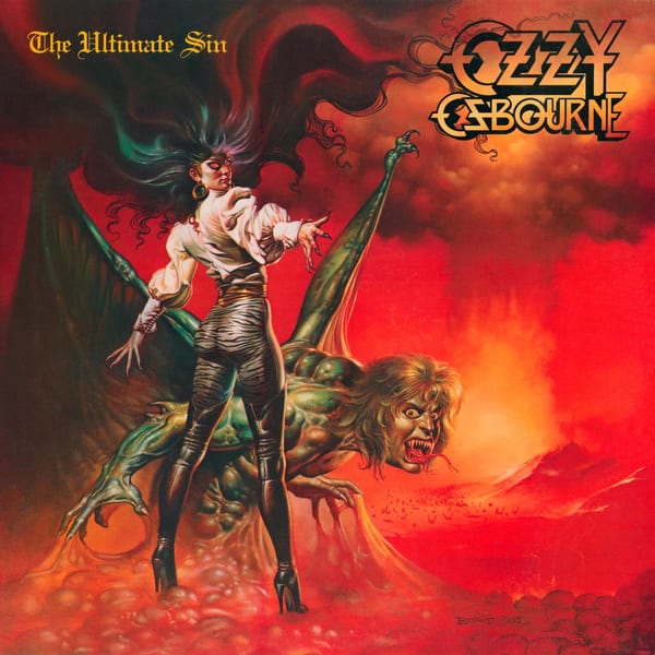The Ultimate Sin by Ozzy Osbourne, album cover
