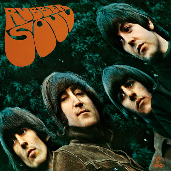 Rubber Soul by The Beatles, album cover