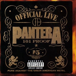 Official Live: 101 Proof by Pantera, album cover