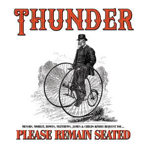 Please Remain Seated by Thunder, album cover